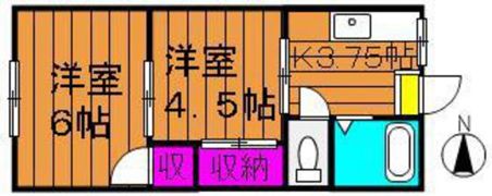 ベルハイツ西市の間取り画像