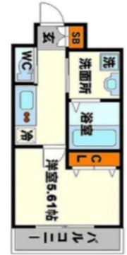 ファーストステージ江坂広芝町の間取り画像