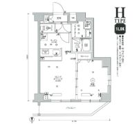 スカイコート品川パークサイドⅡの間取り画像