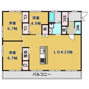 アルファコート名南の間取り画像