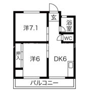 クリーンハイツ豊里の間取り画像