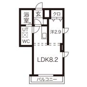 メリディアン柏木の間取り画像