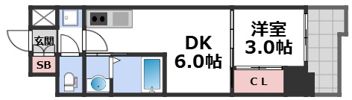 プライマル四天王寺夕陽ヶ丘の間取り画像