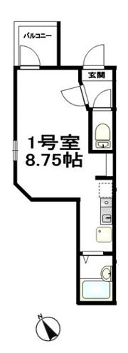ワイズ横浜井土ヶ谷Stの間取り画像