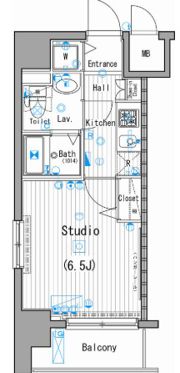 ガーラ・ステーション横濱桜木町の間取り画像