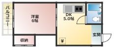 コーポあおき3の間取り画像