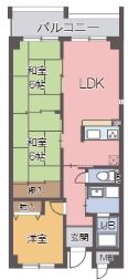プリムベール向丘の間取り画像