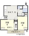 グリーンガーデンハイツ Bの間取り画像