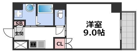 R SQUARE 日本橋Ⅰの間取り画像