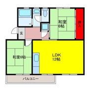箕面如意谷住宅四号棟の間取り画像