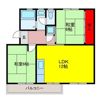 箕面如意谷住宅四号棟の間取り画像