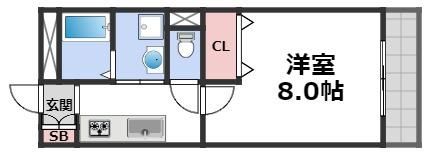 南壱番館の間取り画像