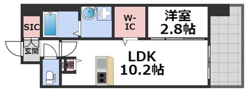 リヴェント難波サウスの間取り画像