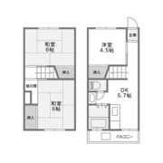 鶴甲コーポ25号棟の間取り画像