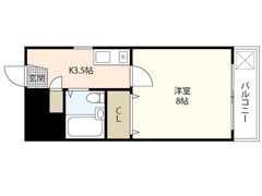 横川マンションの間取り画像