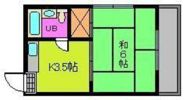 コーポ飛鳥2の間取り画像