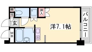 西灘駅前ハイツの間取り画像
