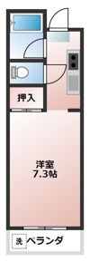 ウォンザハイムB棟の間取り画像