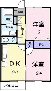 パインツリーCの間取り画像