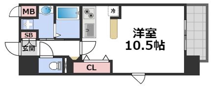 ブランクレール谷町の間取り画像