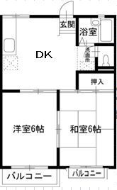 弘栄ハイムの間取り画像