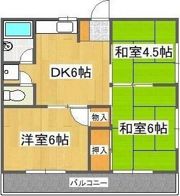 ハマダコーポ 1棟の間取り画像