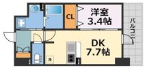 大阪難波Noahの間取り画像
