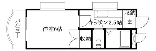 ヴィラ・アンソレイエ堀江の間取り画像