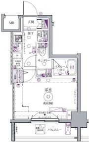 クレヴィスタ大森の間取り画像