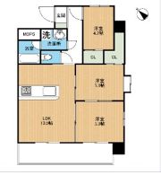 新屋敷ピアッツァビルの間取り画像