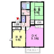 フローラ開成Cの間取り画像