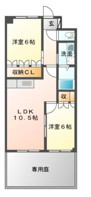 グランドシャトーⅠの間取り画像