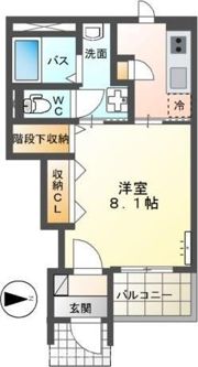 グランブルー百石の間取り画像