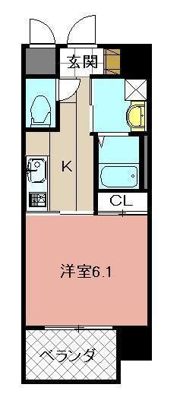 MDIフェリース戸畑駅前の間取り画像