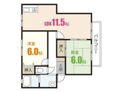 ウィンディアfurubayasiの間取り画像