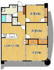 アンジェロポストIIの間取り画像