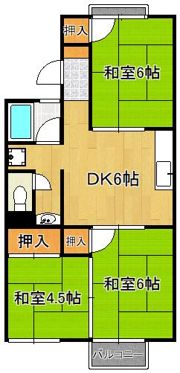 サンハイツたなかの間取り画像