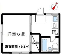 コーポムネの間取り画像