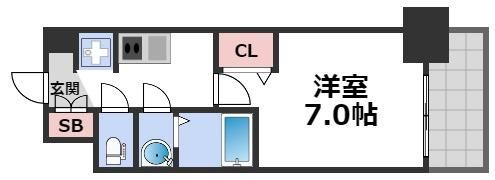プレサンス大国町アドロッソの間取り画像