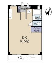 東部マンションB棟の間取り画像