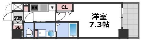 ミュプレ北浜の間取り画像