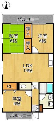 グランヴェルデ小倉南の間取り画像