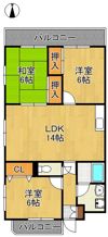 グランヴェルデ小倉南の間取り画像