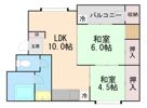 旭ケ丘コーポの間取り画像