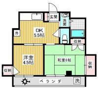 ソマール西竹の塚の間取り画像