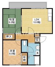 ハイカムールふじやまAの間取り画像