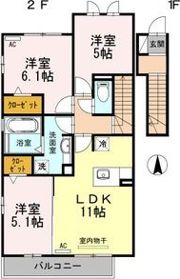 サニーコートNの間取り画像
