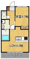 グランディール中間の間取り画像