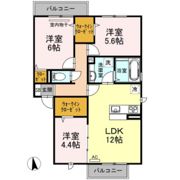 プレジオあくら A棟の間取り画像