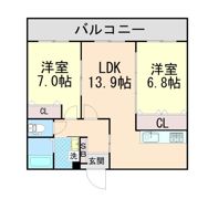 ルネピリアの間取り画像